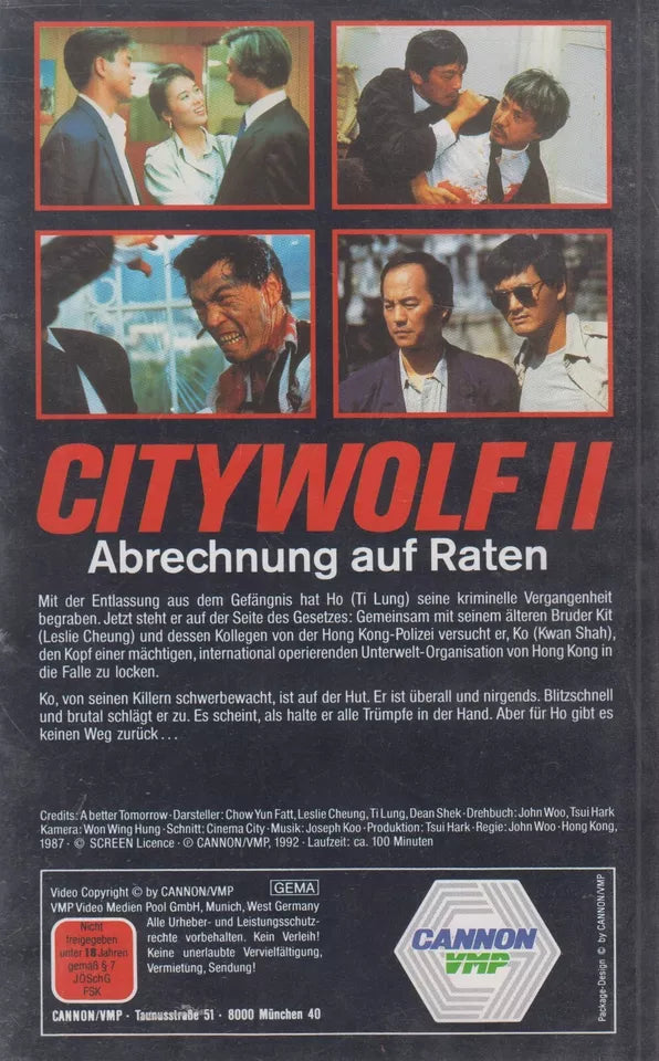 Citywolf II - Abrechnung auf Raten (VHS - 1992 - DE)