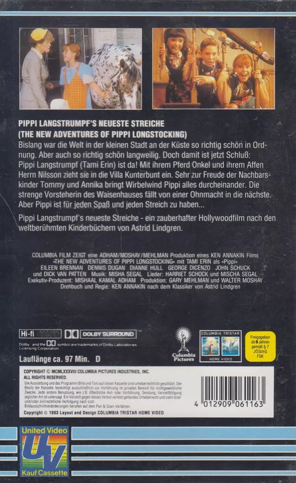 Pippi Longstocking's Newest Pranks (VHS - 1993 - DE)