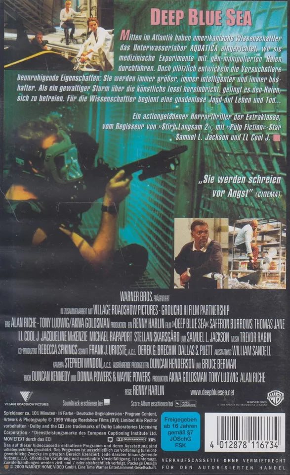 Deep Blue Sea (VHS - 2000 - DE)