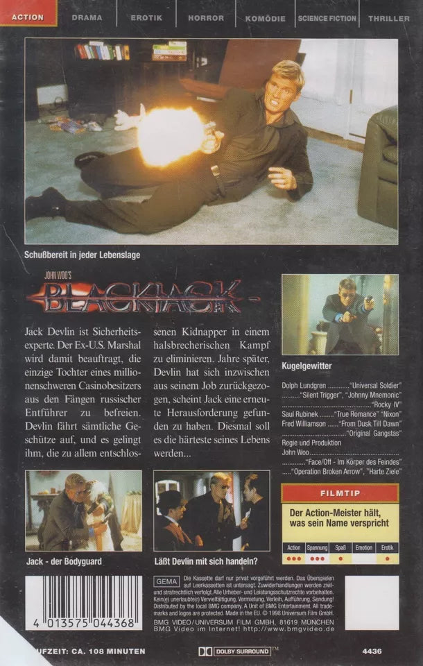 Blackjack [Pressekopie] (VHS - 1998 - DE)