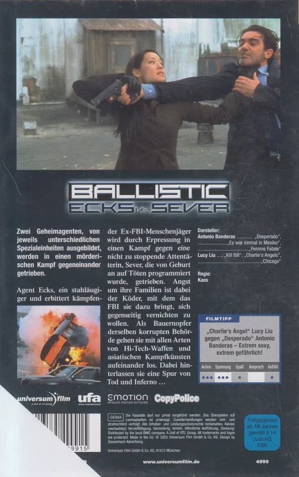 Ballistic: Ecks vs. Sever [Pressekopie] (VHS - 2003 - DE)