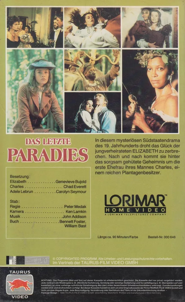Das letzte Paradies - Schatten der Vergangenheit (VHS - 1988 - DE)