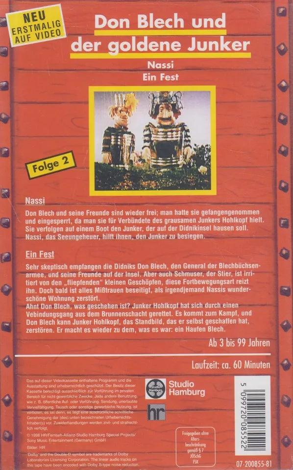Augsburger Puppenkiste: Don Blech und der goldene Junker - Folge 2 (VHS - 1998 - DE)