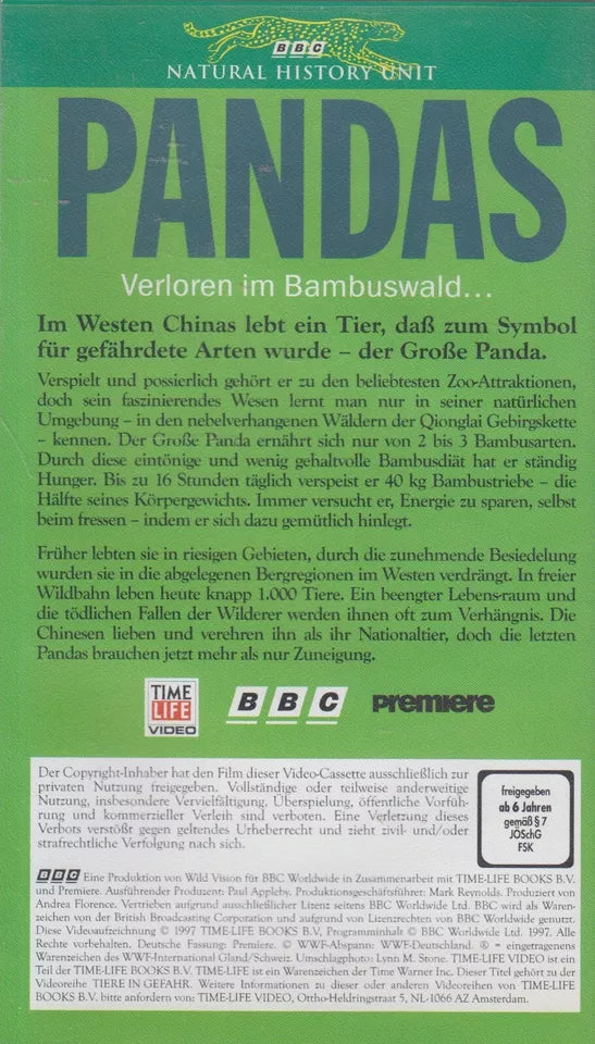 Animaux en danger : les pandas (VHS - 1997 - DE)