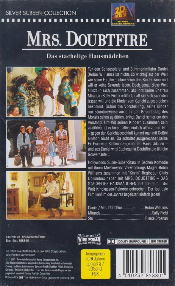 Mrs. Doubtfire - Das stachelige Hausmädchen (VHS - 1994 - DE)