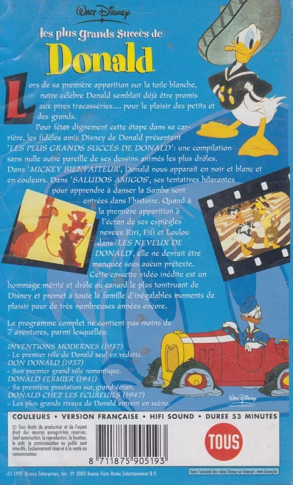 Les plus grands succès de Donald (VHS - 2002 - FR)