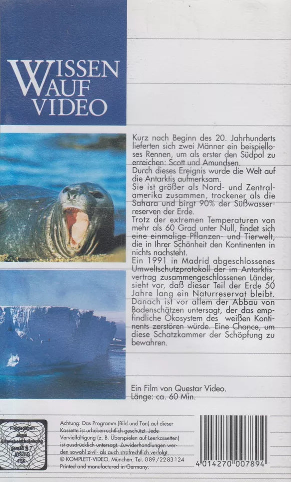 Antarktis - Ein Kontinent in Eis (VHS - DE)