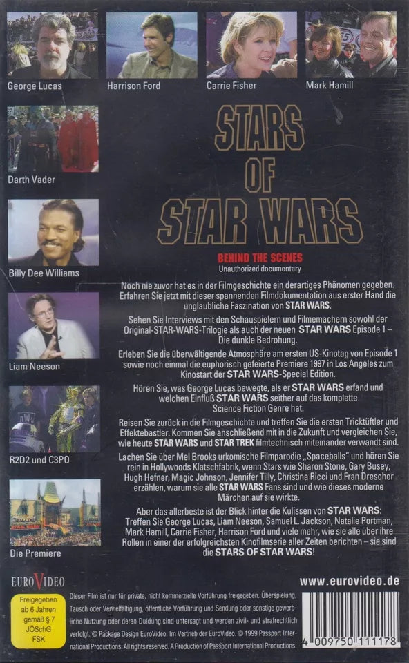 Les stars de Star Wars - Dans les coulisses (VHS - DE)