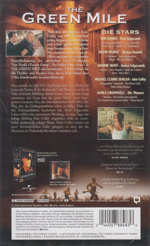 La Ligne verte (VHS - 2001 - DE)