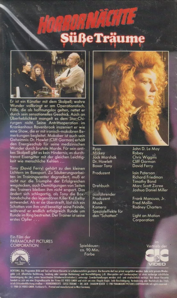 Horrornächte - Süße Träume (VHS - 1988 - DE)
