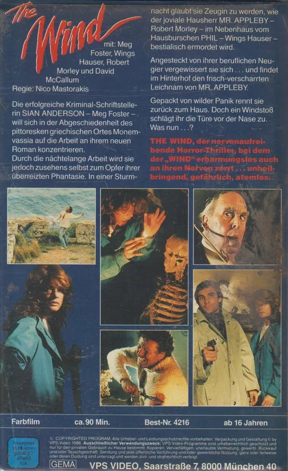 The Wind (VHS - 1986 - DE)