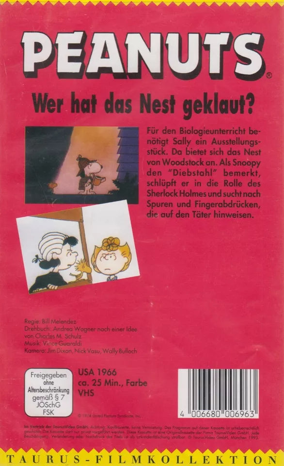 Peanuts: Wer hat das Nest geklaut (VHS - 1993 - DE)