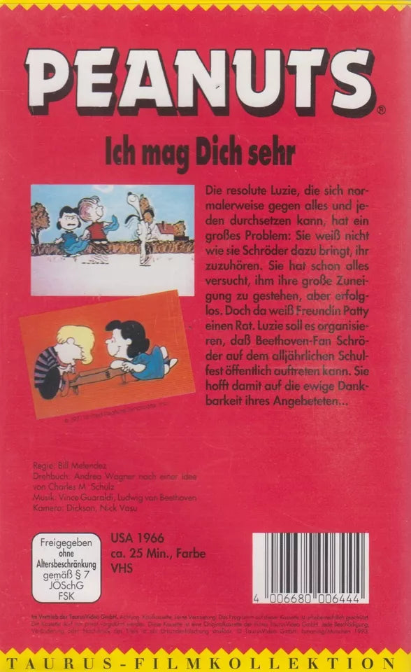Peanuts: Ich mag Dich sehr (VHS - 1993 - DE)