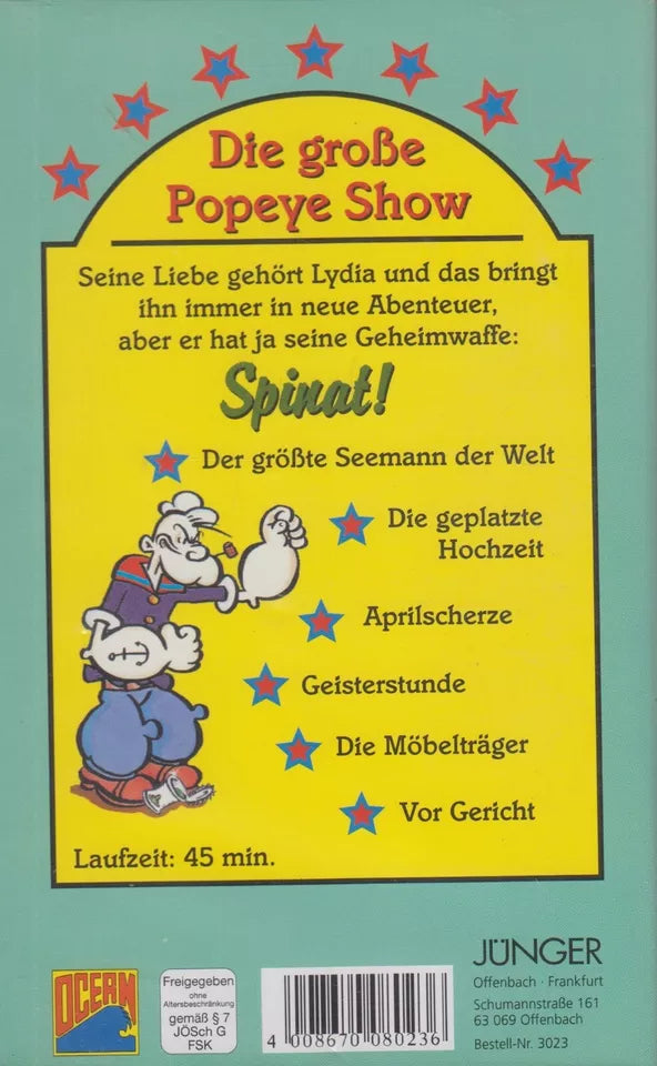 Zeichentrick Parade: Die große Popeye Show (VHS - DE)
