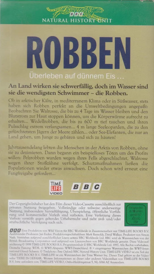 Animaux en danger : les phoques (VHS - 1998 - DE)