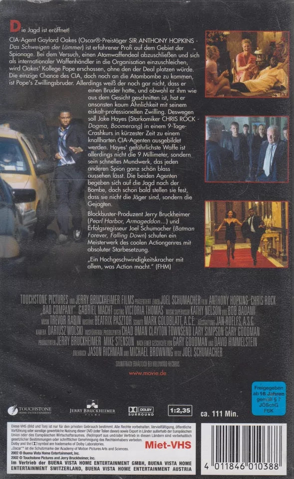 Bad Company - Le monde est entre de bonnes mains (VHS - 2002 - DE)