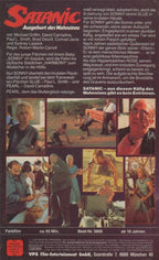 Satanic Ausgeurt des Wahnsinns VPS Video 1989 VHS Kassette Cover back