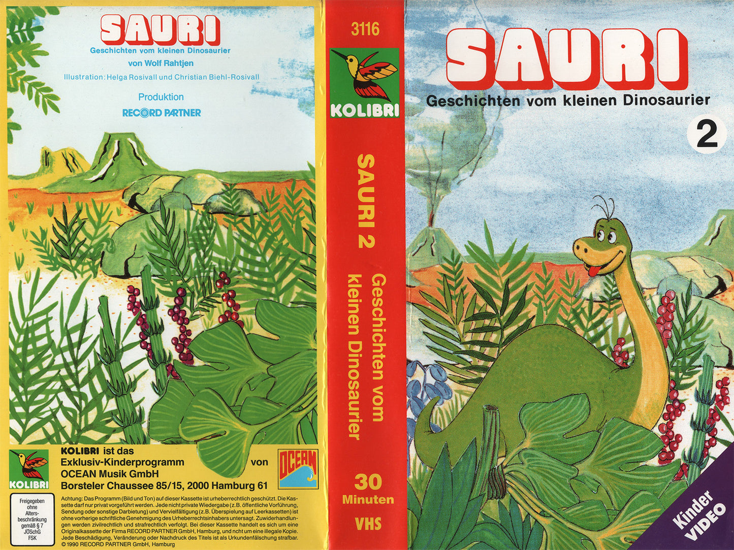 Sauri 2 - Geschichten vom kleinen Dinosaurier (VHS - 1990 - DE)