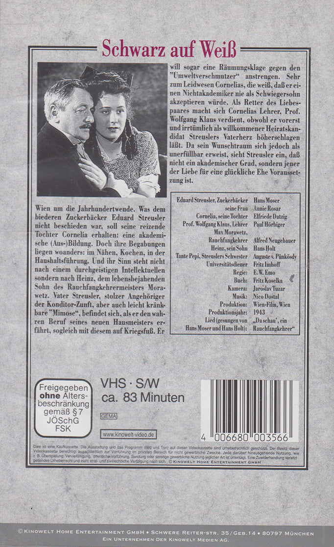 Schwarz auf Weiß (VHS - DE)