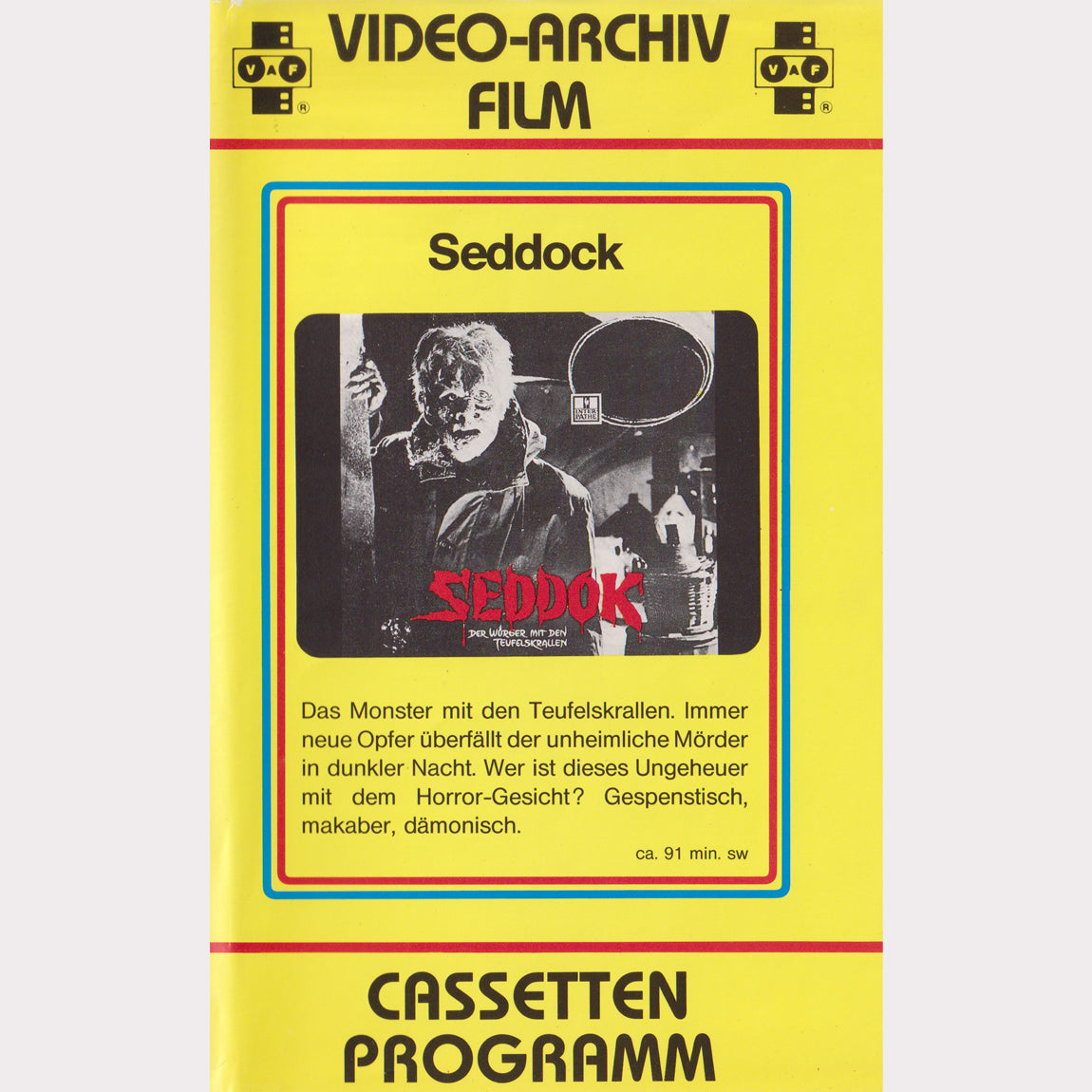 Seddok - Der Würger mit den Teufelskrallen [Seddock] (VHS - DE)