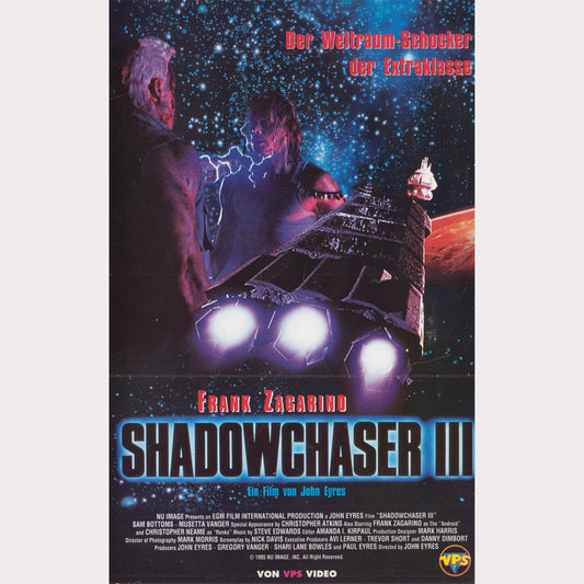 Shadowchaser 3 VPS Video 1995 VHS Kassette Cover