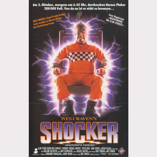 Shocker UFA 1991 VHS Kassette Cover