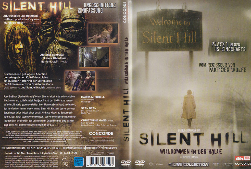 Einleger vom Film Silent Hill - Willkommen in der Hölle auf DVD erschienen bei Concorde Home Entertainment im Jahr 2006