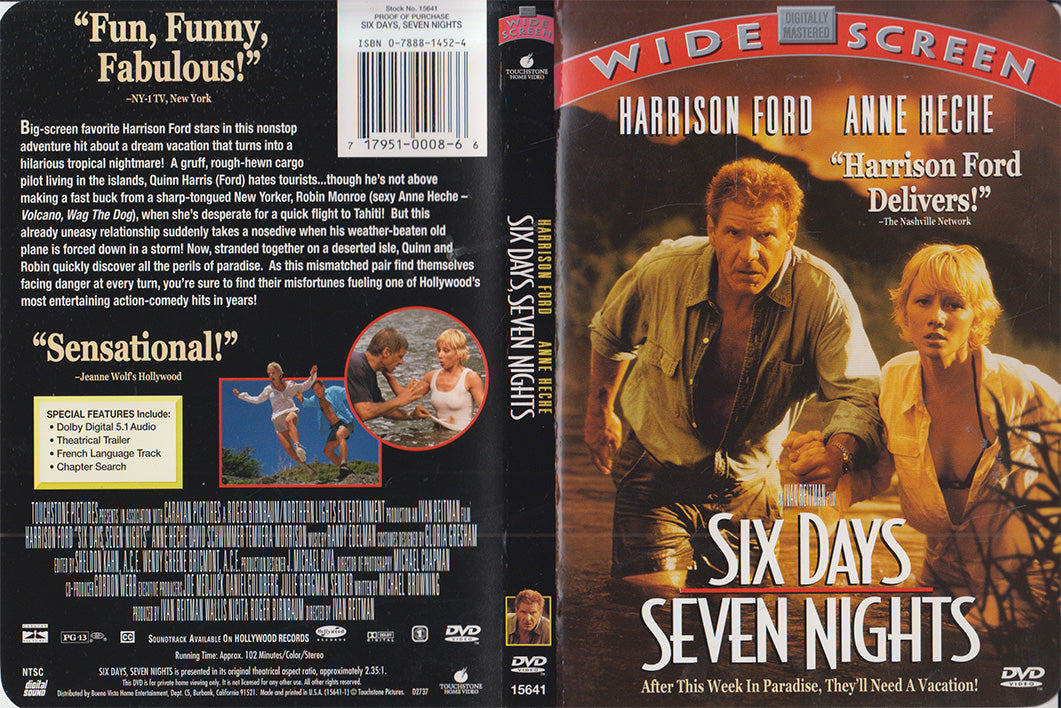 Six jours, sept nuits (DVD - États-Unis)