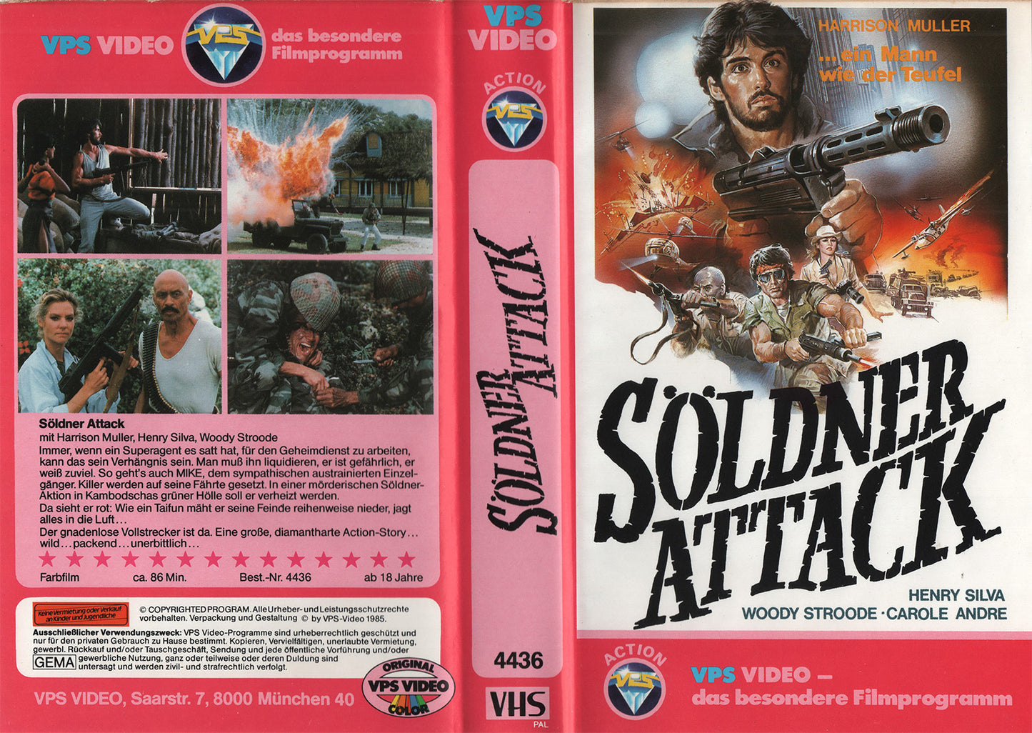 Söldner Attack (VHS - 1985 - DE)