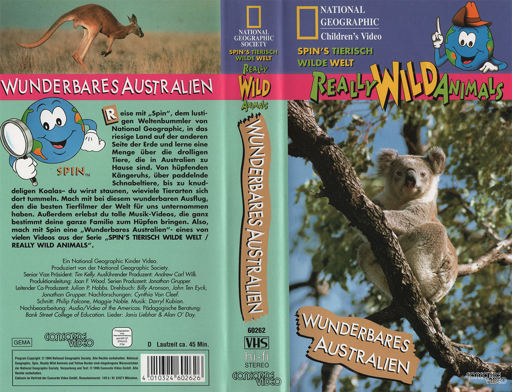 Spin's Tierisch Wilde Welt / Really Wild Animals: Wunderbares Australien (VHS - 1995 - DE)