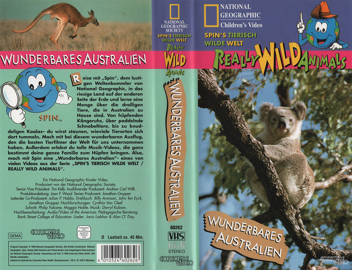 Spin's Tierisch Wilde Welt / Really Wild Animals: Wunderbares Australien (VHS - 1995 - DE)