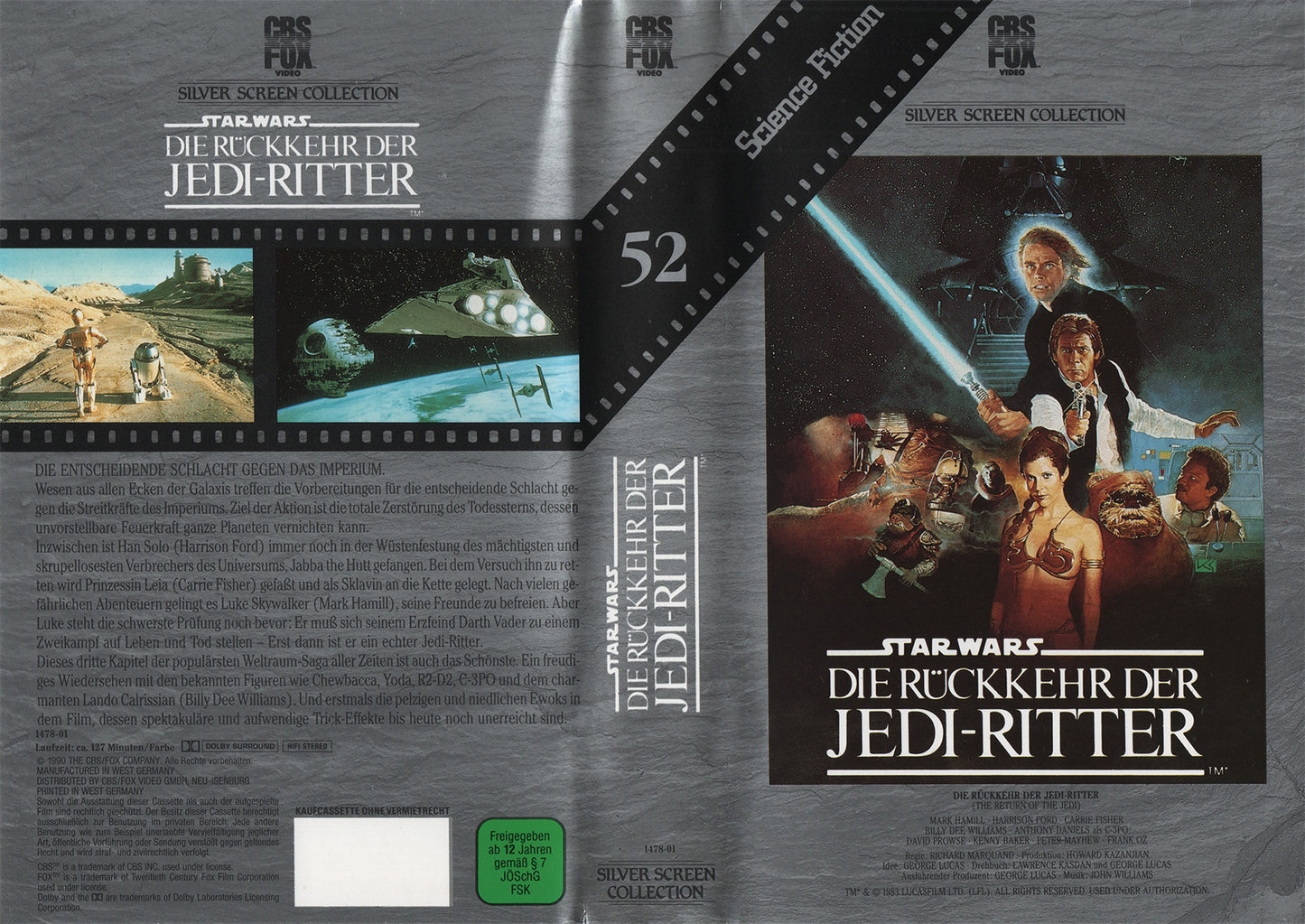 Star Wars: Return of the Jedi (VHS - 1990 - DE)