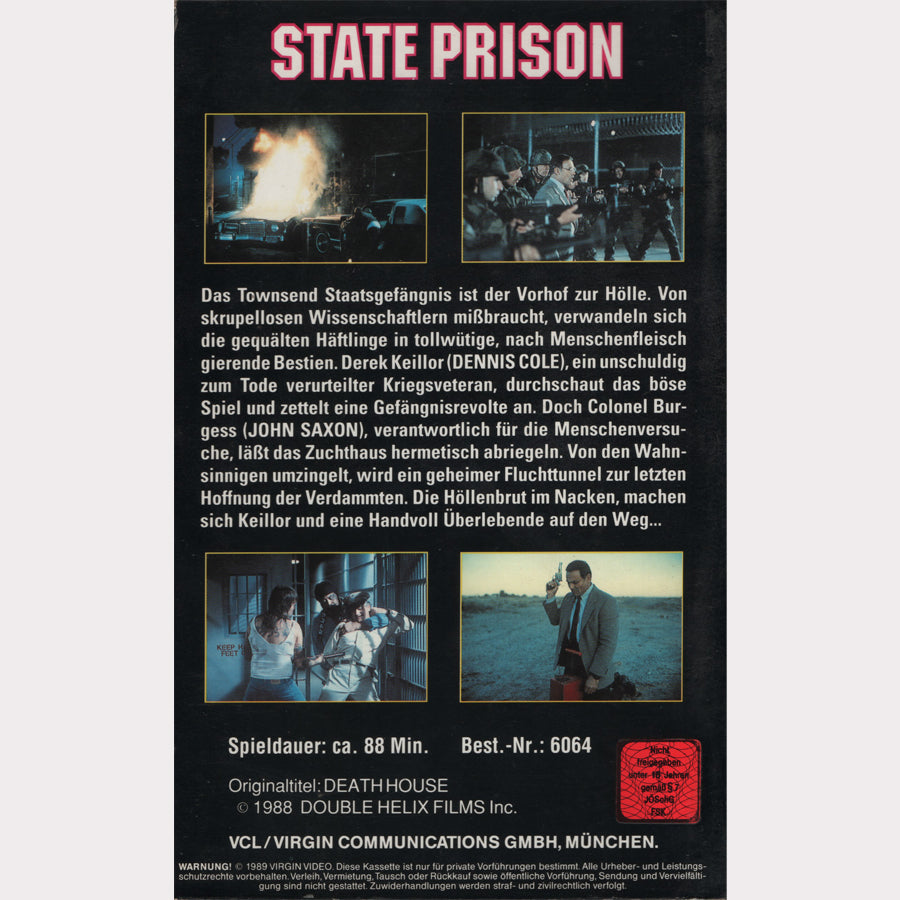 State Prison (VHS - 1989 - DE)