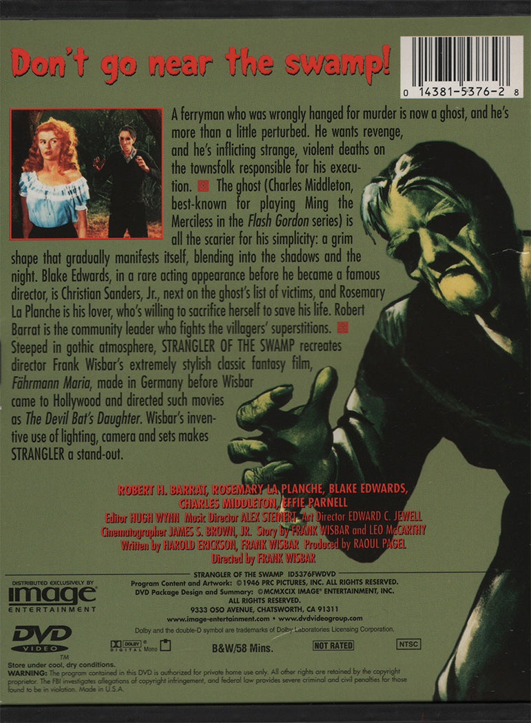 Strangler of the Swamp (DVD - US)