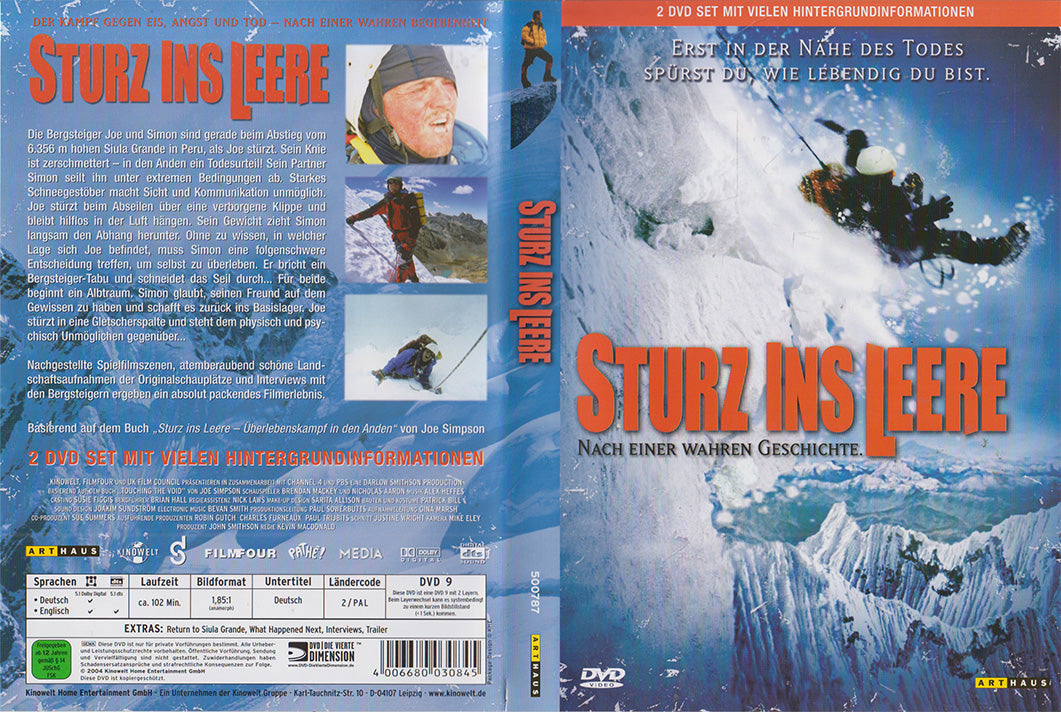 Tomber dans le vide (2xDVD - 2004 - DE)