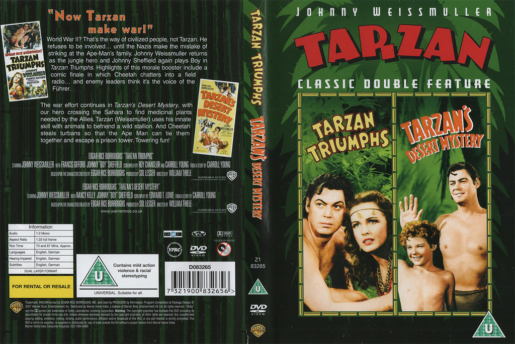 Tarzan Triumphs / Tarzan's Desert Mystery (DVD - UK)