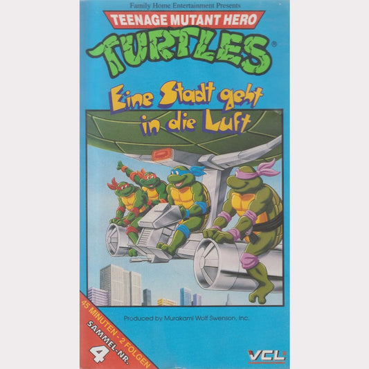 Les Tortues Ninja 4 : Une ville explose (VHS - 1991 - DE)