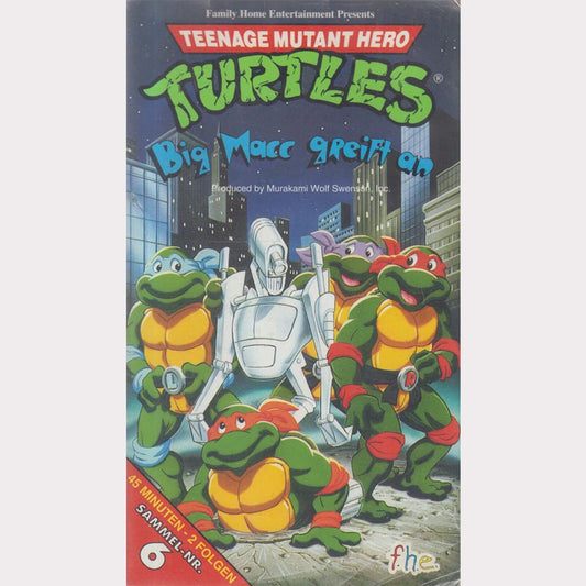 Les Tortues Ninja 6 : Big Mac attaque (VHS - 1991 - DE)