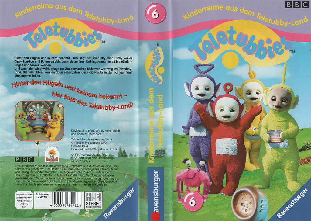 Les Télétubbies 6 : Comptines du Pays des Télétubbies (VHS - 1997 - DE)