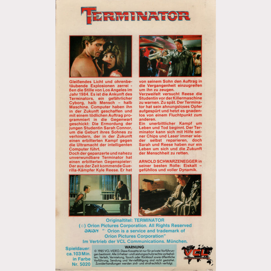 Terminator (VHS - 1985 - DE)