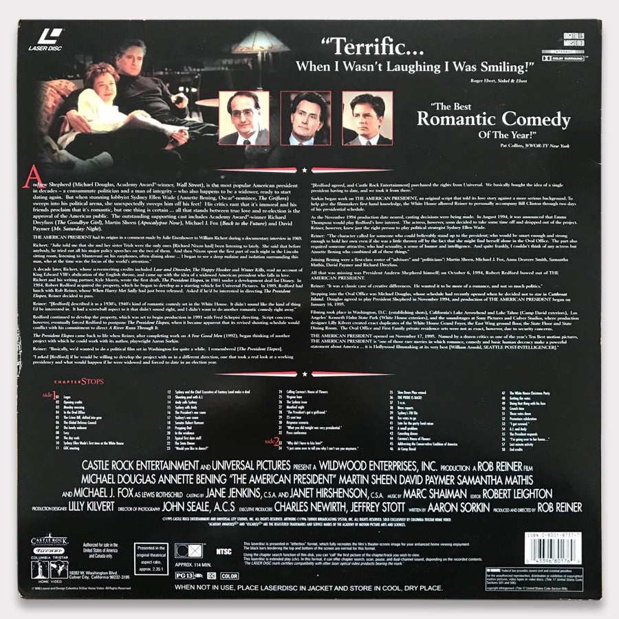 The American President (Laserdisc - 1996 - US)