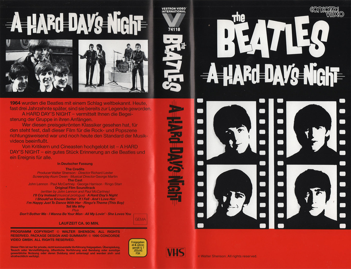 The Beatles: A Hard Day's Night (VHS - 1990 - DE)