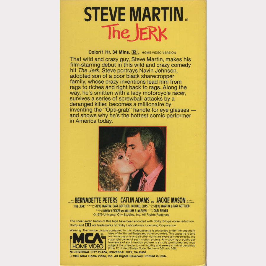 The Jerk (VHS - 1985 - US)