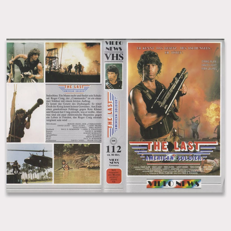 Le dernier soldat américain [insert VHS (sans cassette/boîtier)]