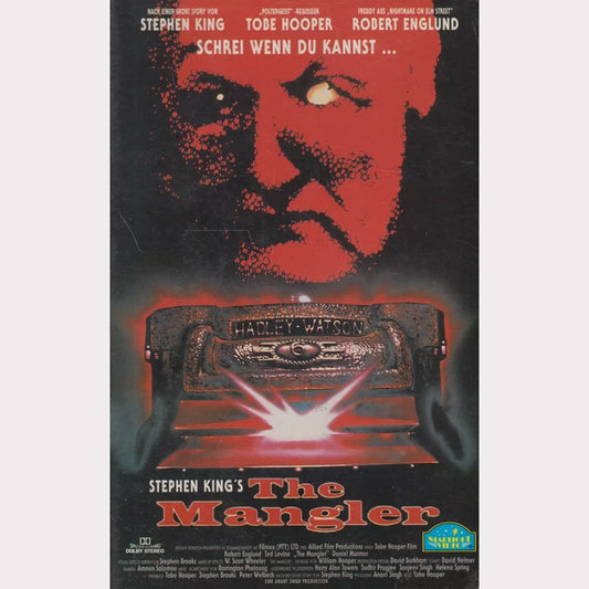 The Mangler Starlight Video VHS Kassette Cover
