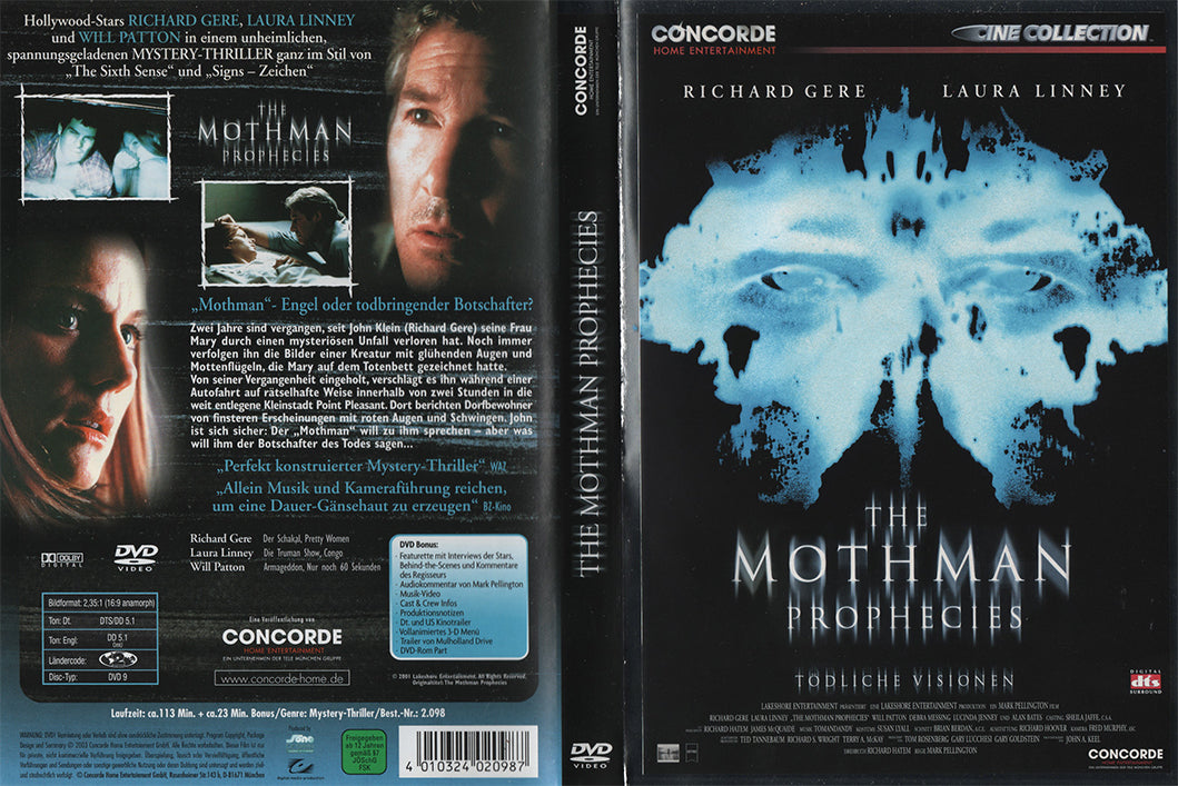 The Mothman Prophecies - Tödliche Visionen (DVD - 2003 - DE)