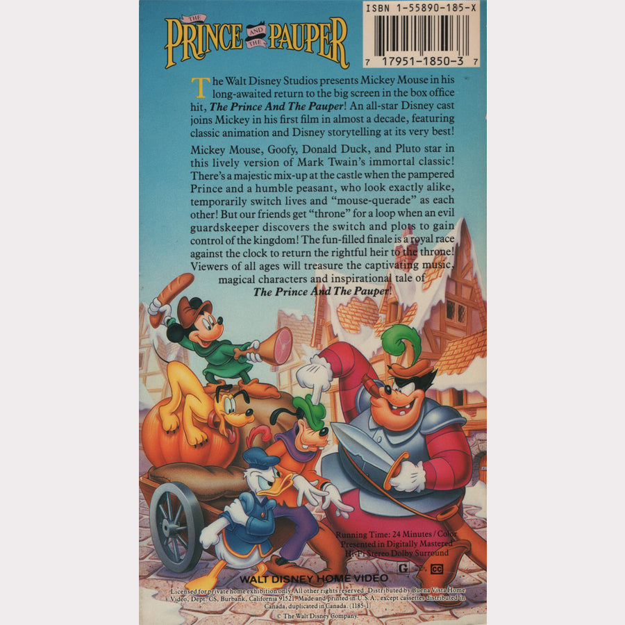 The Prince and the Pauper (VHS - US)