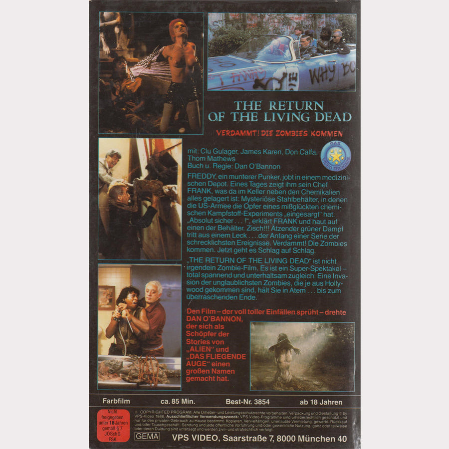 The Return of the Living Dead (VHS - 1986 - DE)