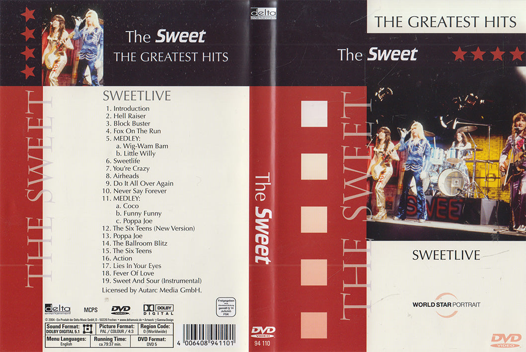 The Sweet : Sweetlive - Les plus grands succès (DVD - 2004 - DE)