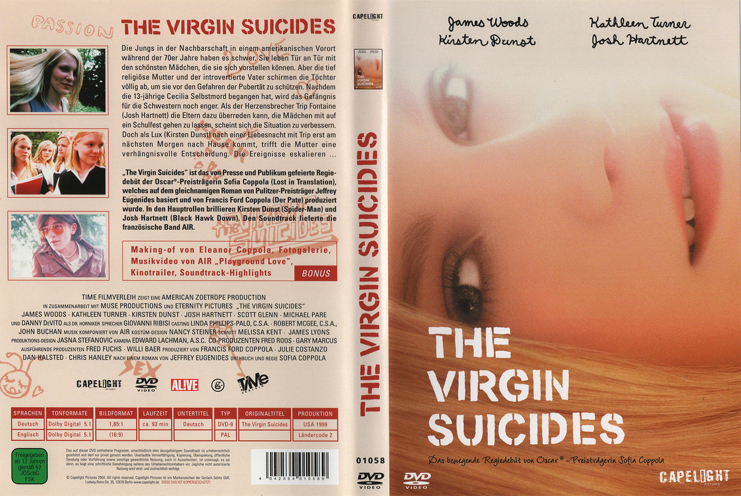 The Virgin Suicides (DVD - 2004 - DE)